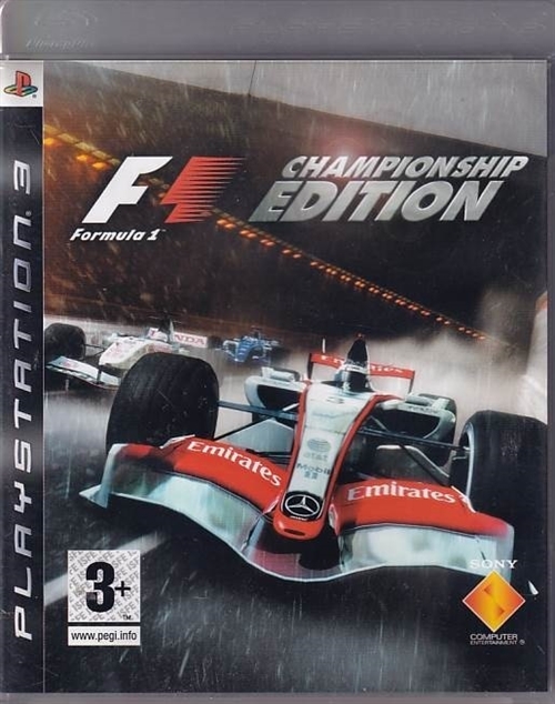 Formula One Championship Edition - PS3 (B Grade) (Used) (eng)
